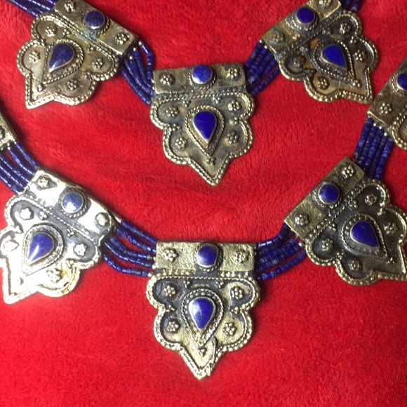 Lapis set in a metal of zinc alloy NWOT - Picture 2 of 2